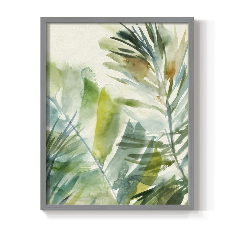 «Paradise Memory I», reproduction encadrée - bois massif, H 30 po x l 24 po, Gris