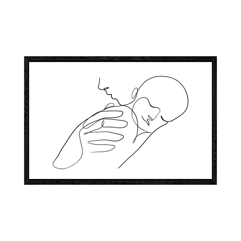 Newborn by Dane Khy - Print on Canvas, Black Framed, 66.04cm H x 101.6cm W x 3.81cm D