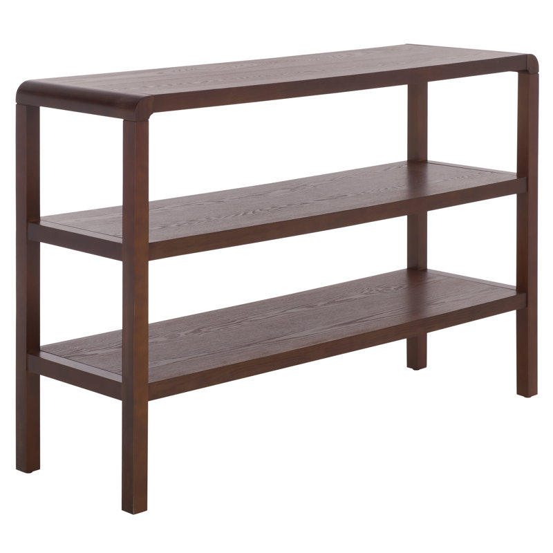 Omara 2 Shelf Console Table, Walnut