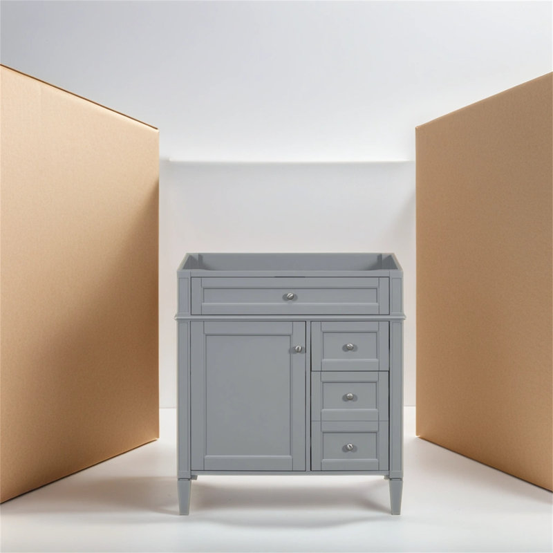 Base de meuble-lavabo simple 29 po seulement, Gris
