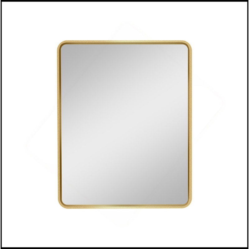 Armoire à pharmacie ou miroir encastré avec cadre en métal doré 24 po x 30 po