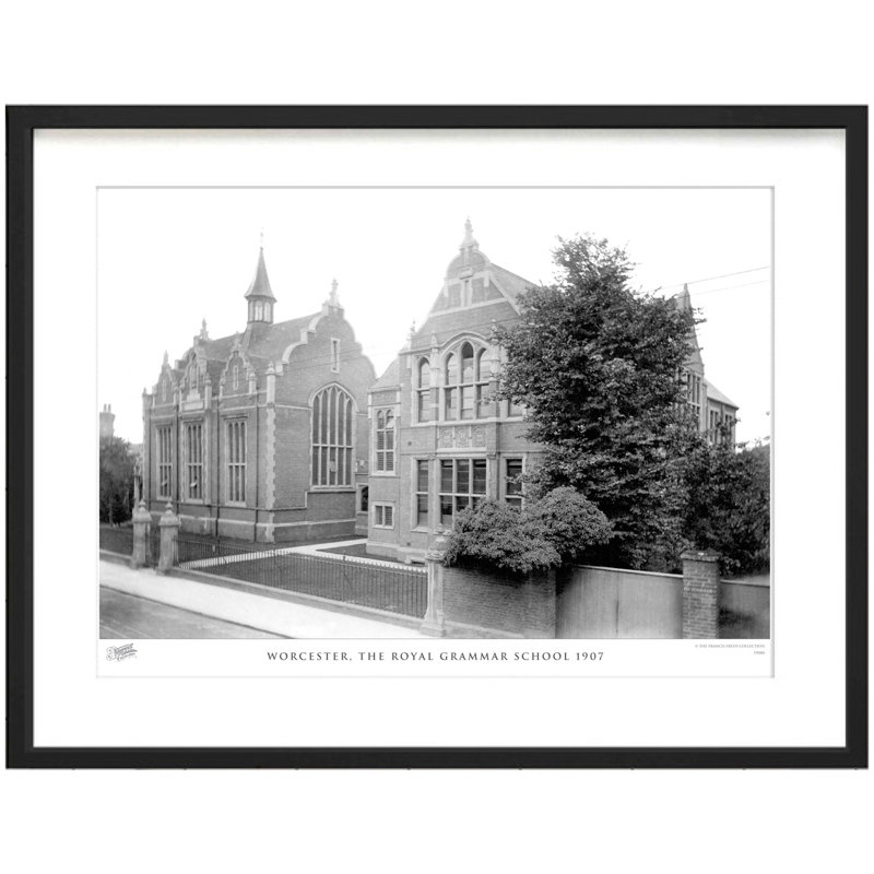 Worcester, The Royal Grammar School 1907 by Francis Frith - Single Picture Frame Print, 60cm H x 80cm W x 2.3cm D