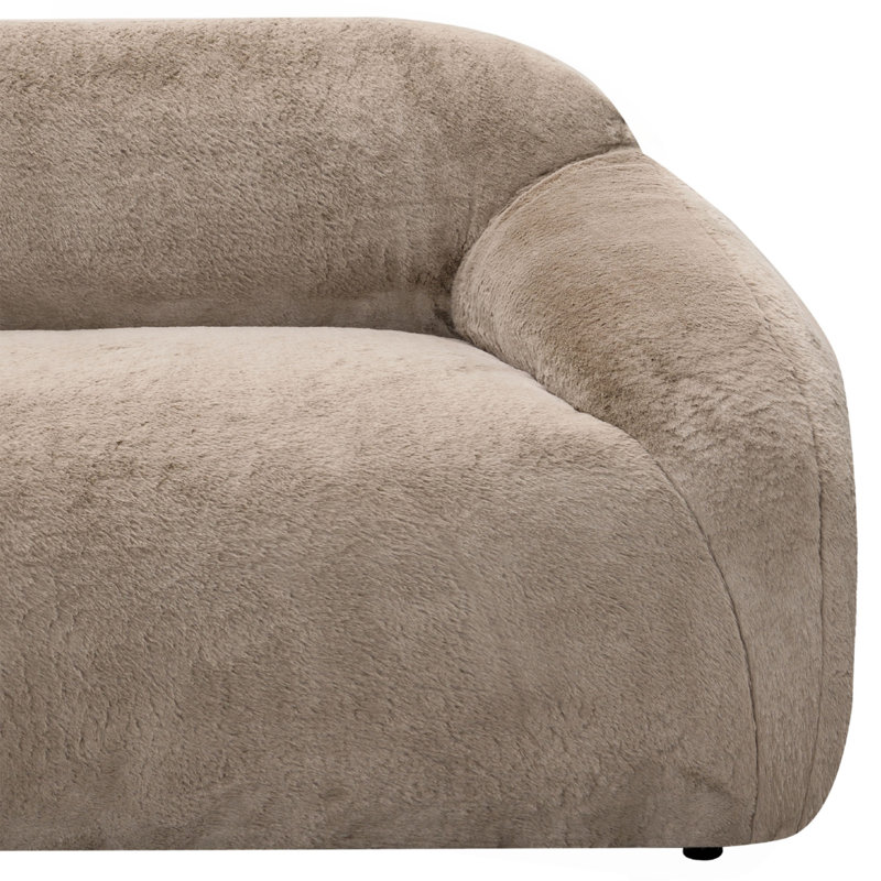 Canapé 1 pièce Adell, Tan faux fur