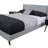 King Sized Upholstered Bed With 2 Nightstands
