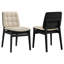 Chaise d'appoint rembourrée Redbridge crème et noire-1432183511-1432183514