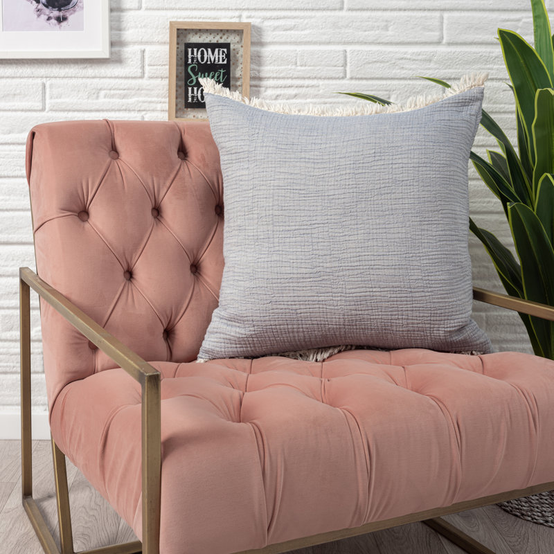 Housse de coussin Ava Karely, Blanc, Inférieur