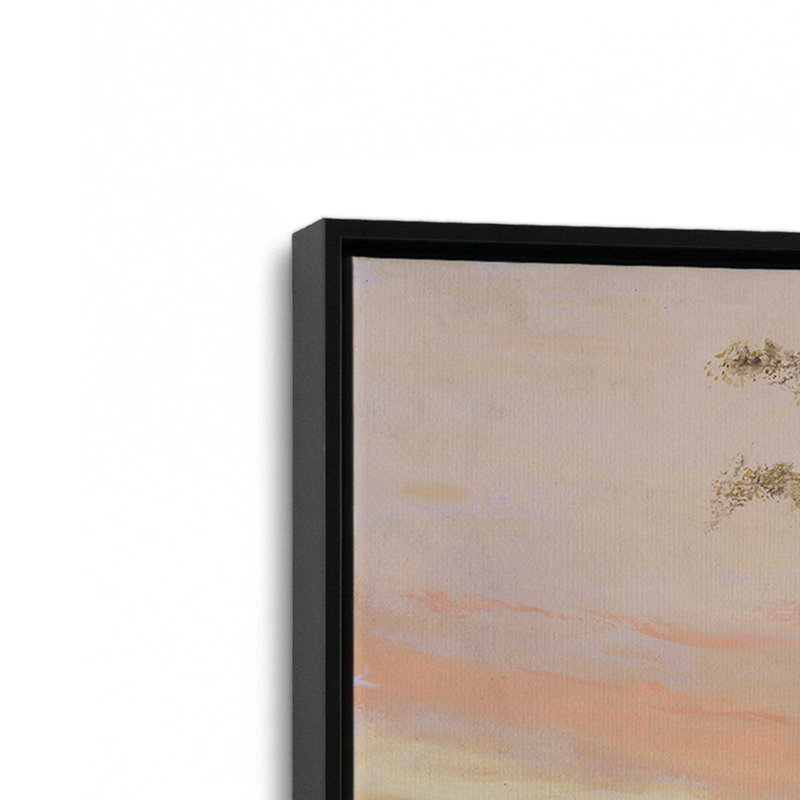 Impression sur toile, "Télécommande Lakeshore I" par Michael Willett, «Floater», reproduction encadrée sans passe-par, Black