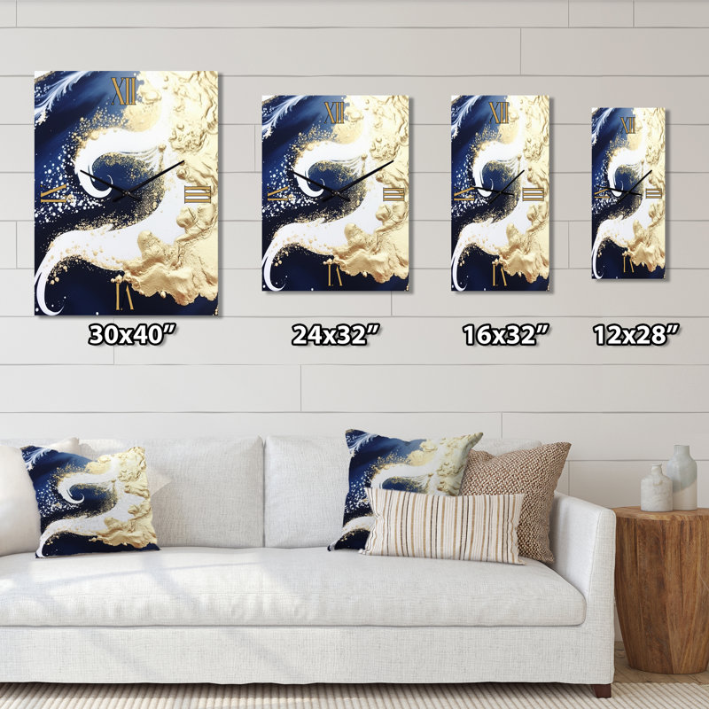 Horloge murale moderne abstrait, Moyen
