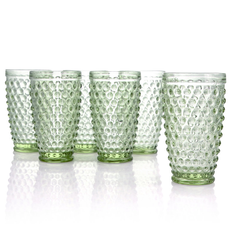 14 oz Ensemble de verrerie, Vert