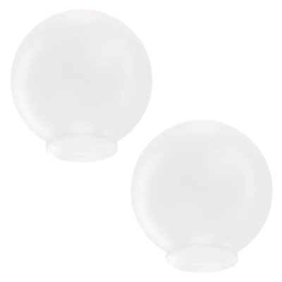  Solus Acrylic Globes with 3.91" Fitter Neck (2-Pack) - No Fixture Included