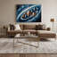 Art mural sur toile gris