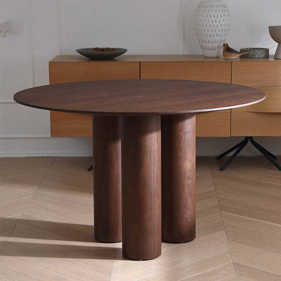 Nordic style solid wood round dining table
