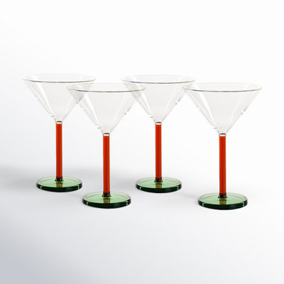 Vireo 4-Piece Martini Glass Set