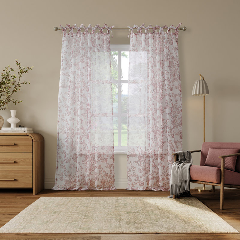 Rideau Cillian, Mauve, L 50 po x L 96 po