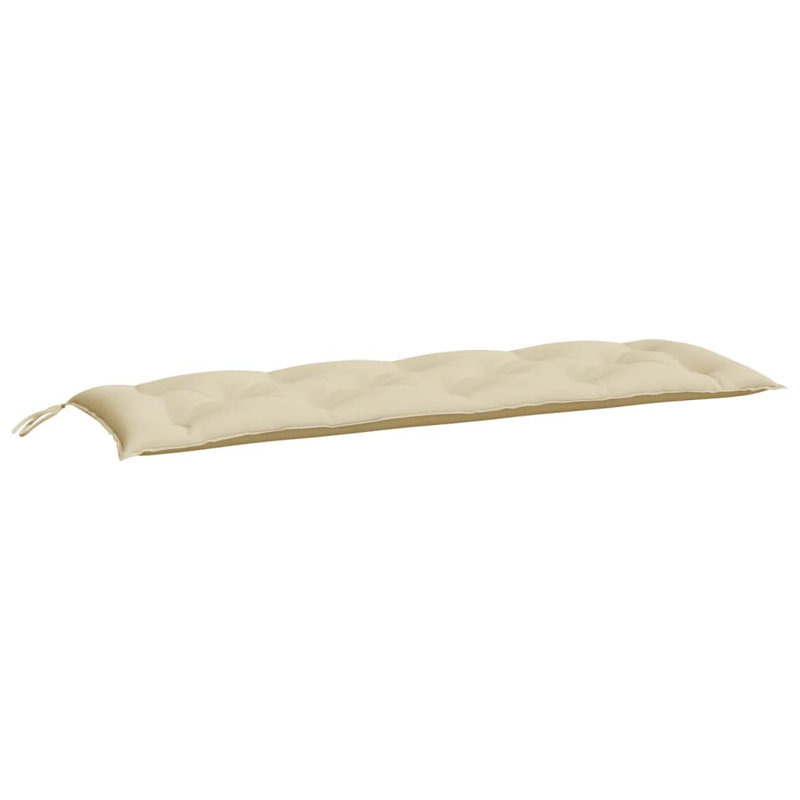 Coussin de banc d'extérieur beige, H 19,7 po x l 59,1 po x P 2,8 po, Polyester - beige