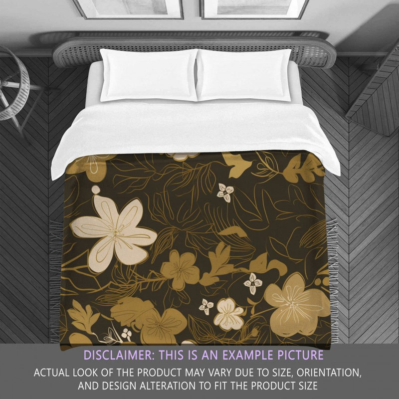 Polyester Floral Comforter, King Comforter