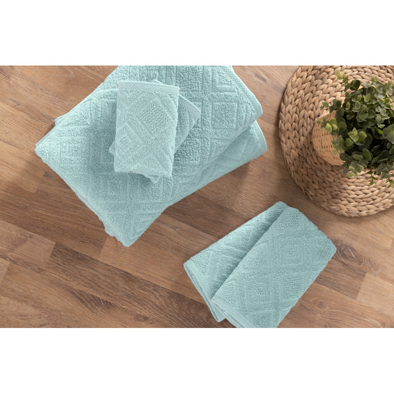Turkish Cotton Midweight Jacquard Mulit-Size Set, Green