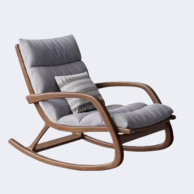 Chaise berçante en bois massif
