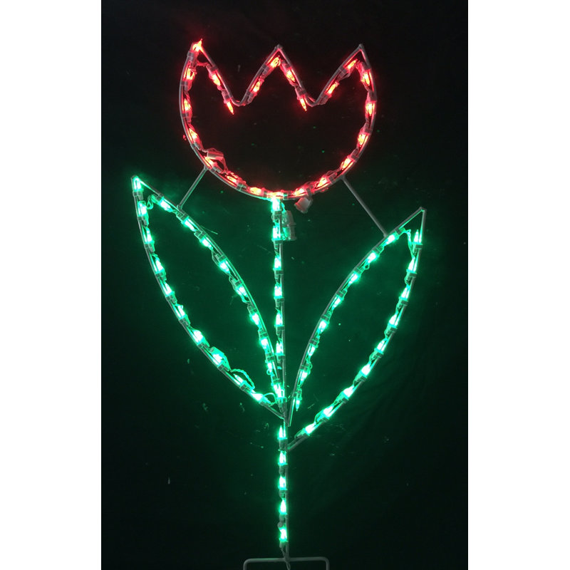 Large Tulip Spring Holiday Lighted Display