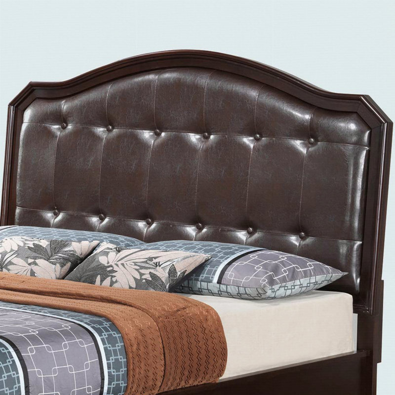 Transitional Cappuccino Queen Bed