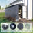 4' W x 10' D Metal Lean-to Storage Shed