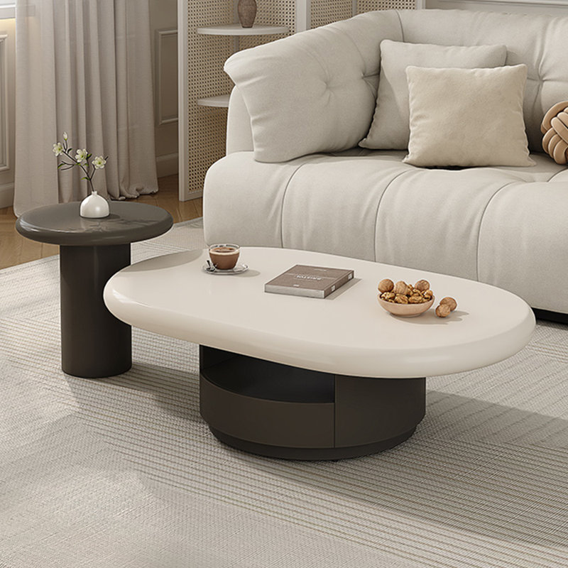 Modern simple high-grade oval coffee table