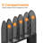 5-Section Desk File Organizer, Mesh Folder Organizer for Documents, Mail & Office Papers, (Black)