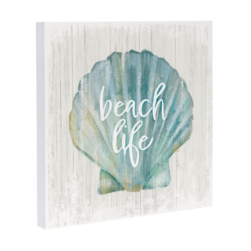 Coquille de vie côtière en bois 12 x 12 po