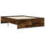Vidaxl Bed Frame Engineered Wood And Metal-1021502809-1021502815