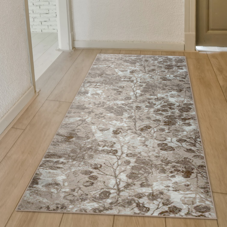 Mamane 1242 Transitional Floral Beige Area Rug