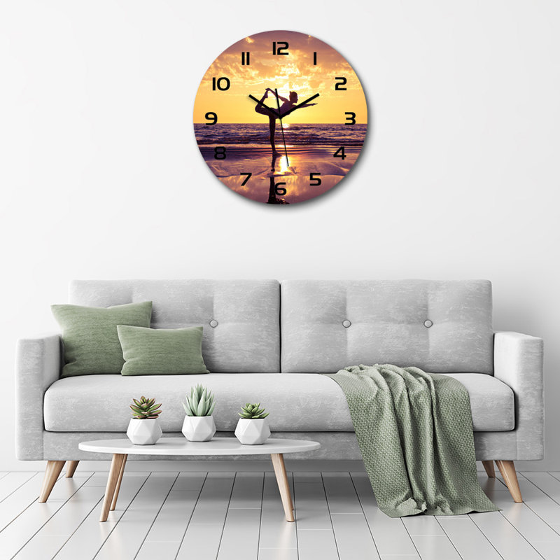 Jokelien Glass Wall Clock