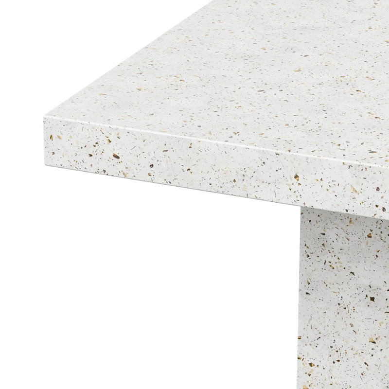 Mixx Elcor 82.75, Ivory Terrazo, 95" L x 47" W, Counter Table (36.25" Height)