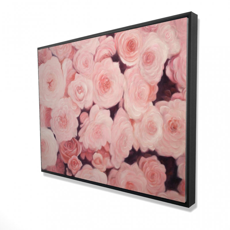 «Pink Flower Field», reproduction sur toile