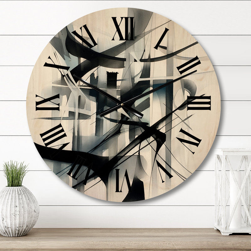 Horloge murale abstraite Neutre Neutre, Moyenne
