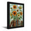 Plantes et fleurs, livres de tournesol, motif d'art en verre coloré-369014058-369014103-369014100