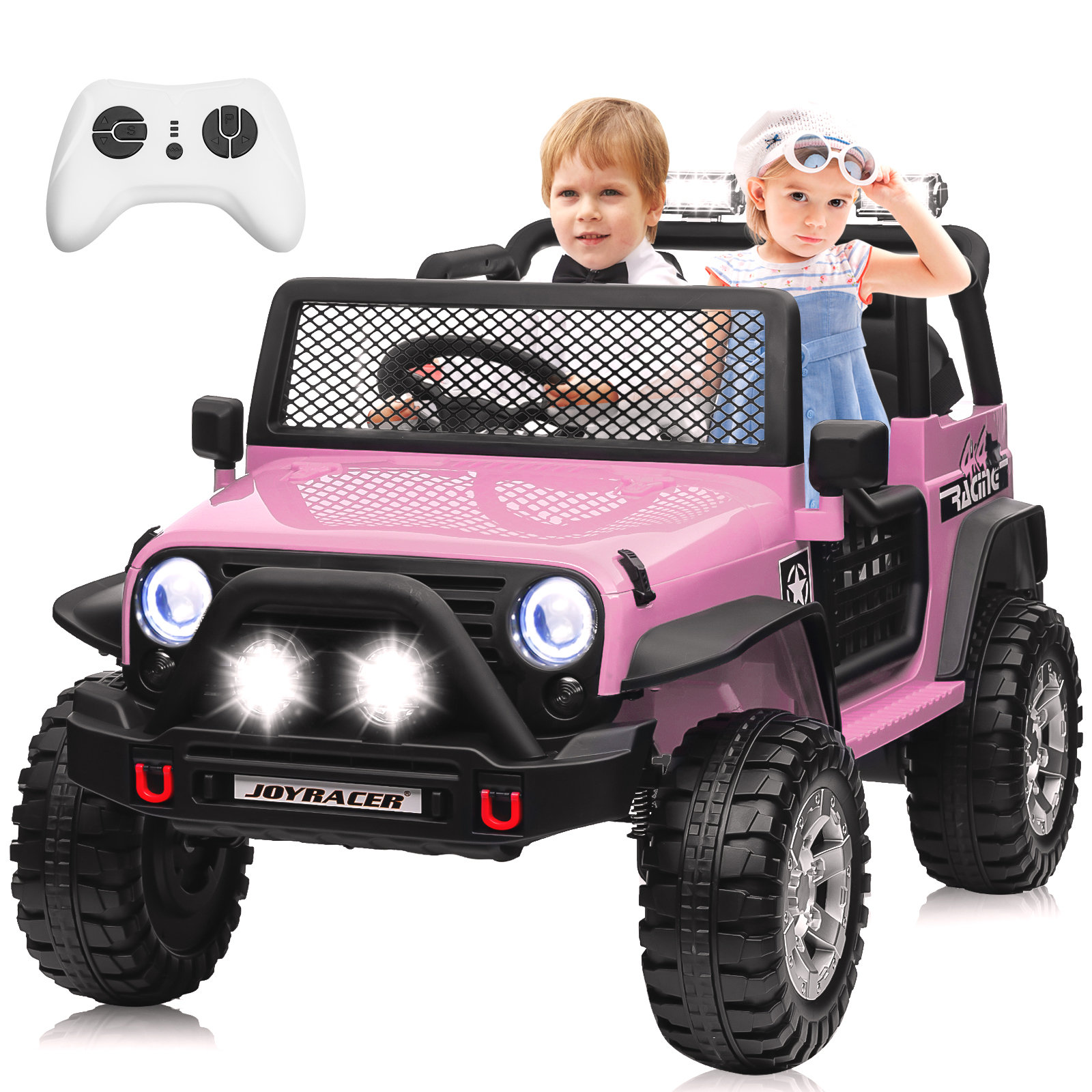 JOYRACER 24V Kids Ride on Truck Car with Remote Control & 2 Seater &  Reviews | Wayfair