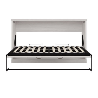Horizontal Murphy Bed, Hideaway Wall Bed, Folding into Cabinet, Space Saving Furniture for Multipurpose Guest Room, Home Office