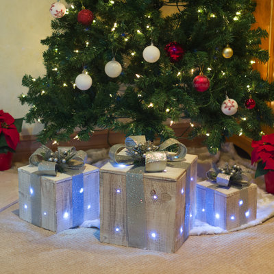 Art décoratif de pelouse de Noël en bois