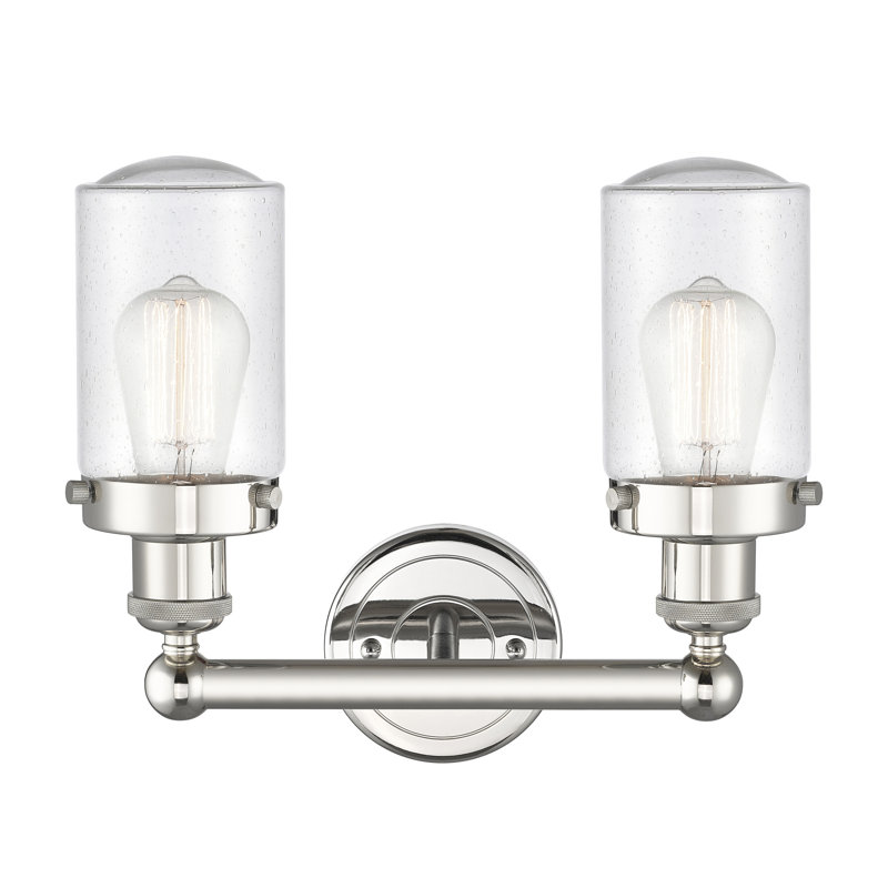 Erkson 2 - Light Dimmable Vanity Light, Seedy, Polished Nickel