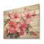Hibiscus rose, minimalisme, rêve I - art mural en bois d'hibiscus sur bois de pin naturel-569055799