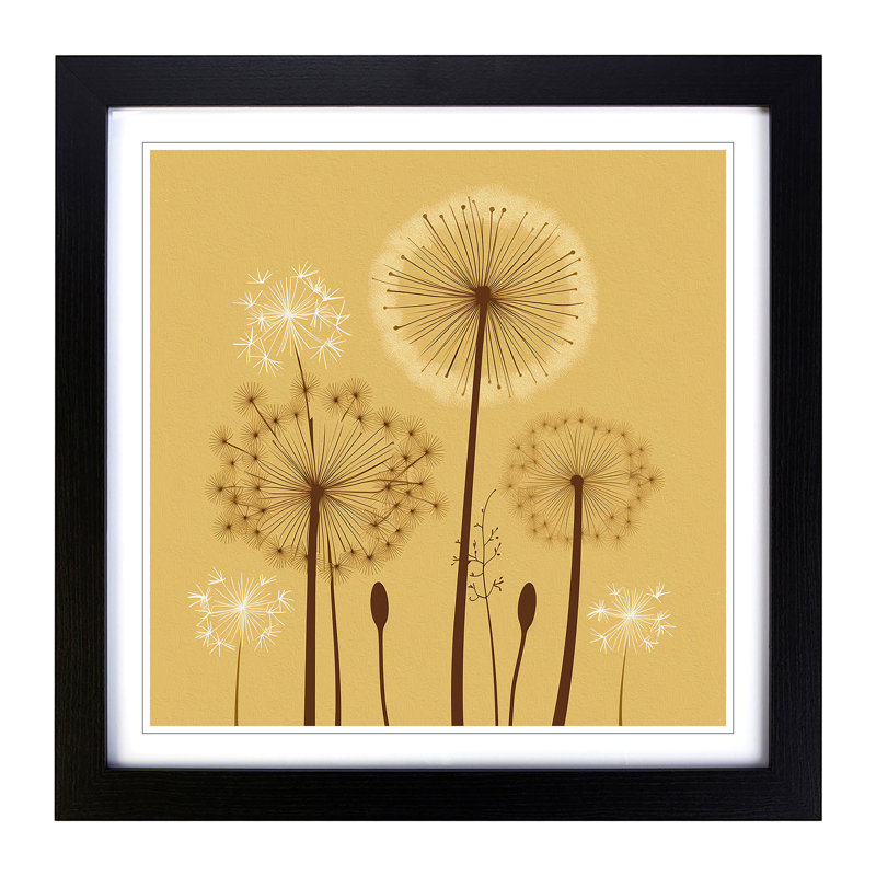Single Picture Frame Print on Wood, Black