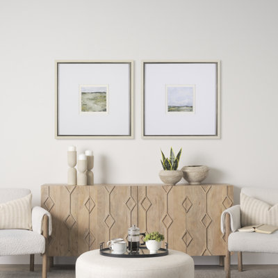 Springs Coming II a Hand Embelished Textured Framed Art Print Matted under Glass