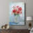 Red Geraniums -Custom Wrapped Gallery Cavas-1015146003
