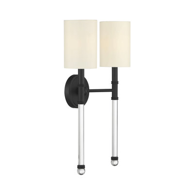 Nazario 2 - Light Dimmable Wallchiere in Matte Black