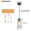 Luminaire suspendu cylindrique à 1 lumière Roha