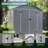 8’ × 8’ Outdoor Resin Storage Shed With Floor-109286198