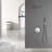10" Wall Mounted Rainfall Shower System, Pressure Balance Shower Faucet With Rough-In Valve-125490538
