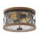 Inlight 2-Light Farmhouse 13''W Outdoor Flush Mount Ceiling Light, Bulb Not Included