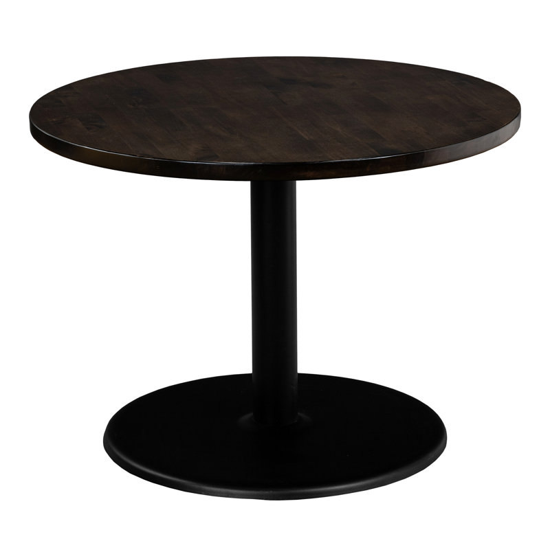 Ensemble de table ronde de 42 po (base ronde), Brun foncé