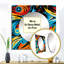 Tribal Essence Paisley Feather II - art mural moderne carré en miroir pour salle de bain-100991402
